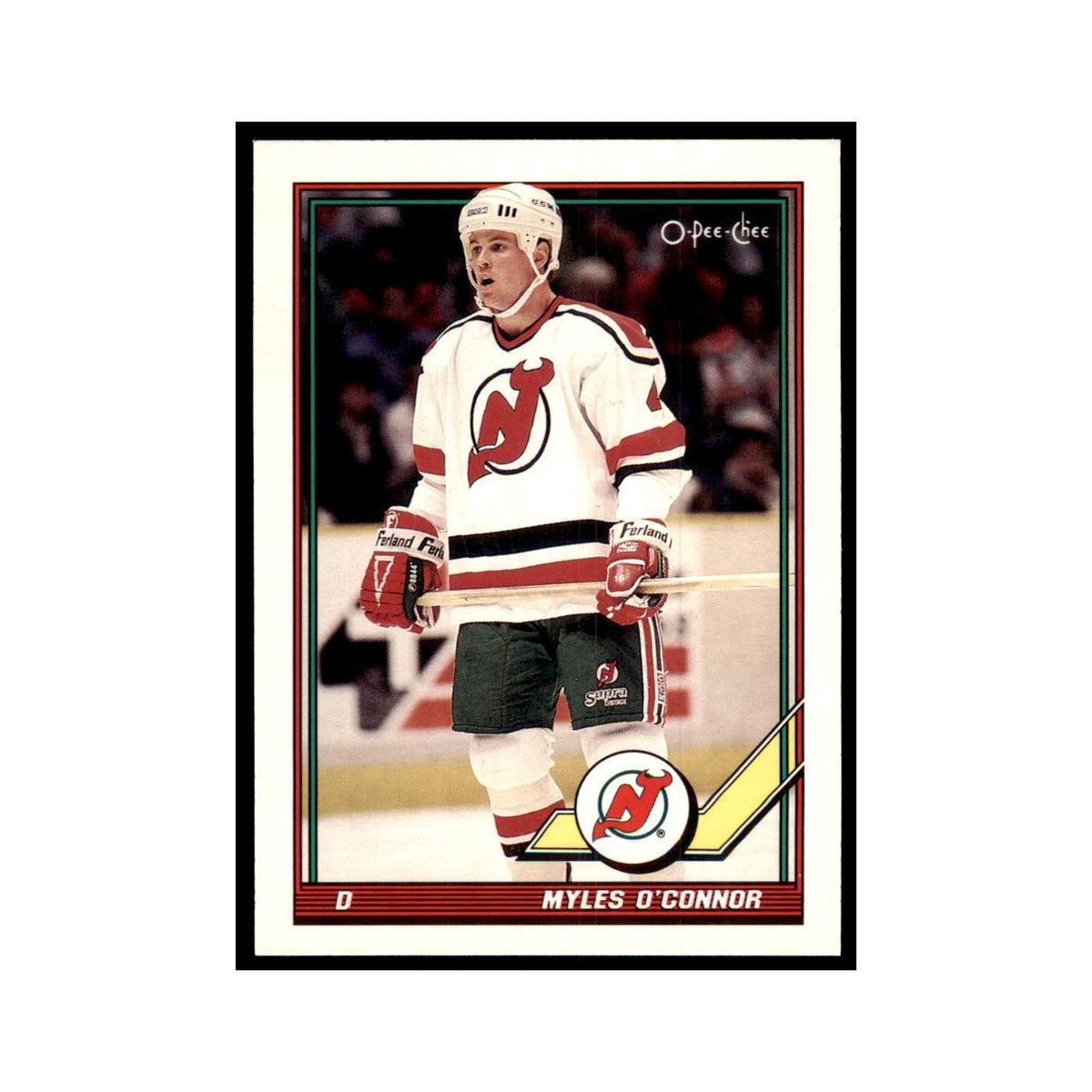 Myles O'Connor Rookie 1991 O-Pee-Chee #509 New Jersey Devils Hockey Card NM