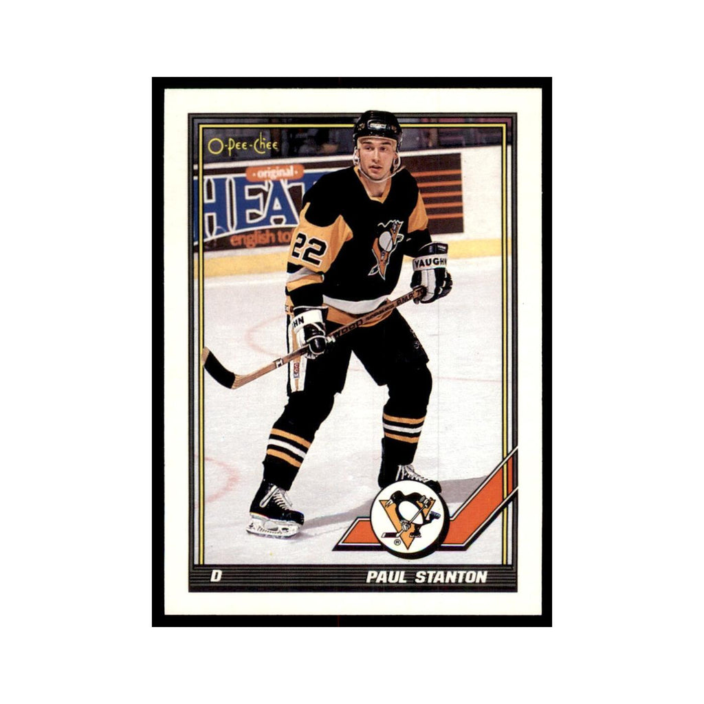 Paul Stanton 1991 O-Pee-Chee #339 Pittsburgh Penguins Hockey Card NM