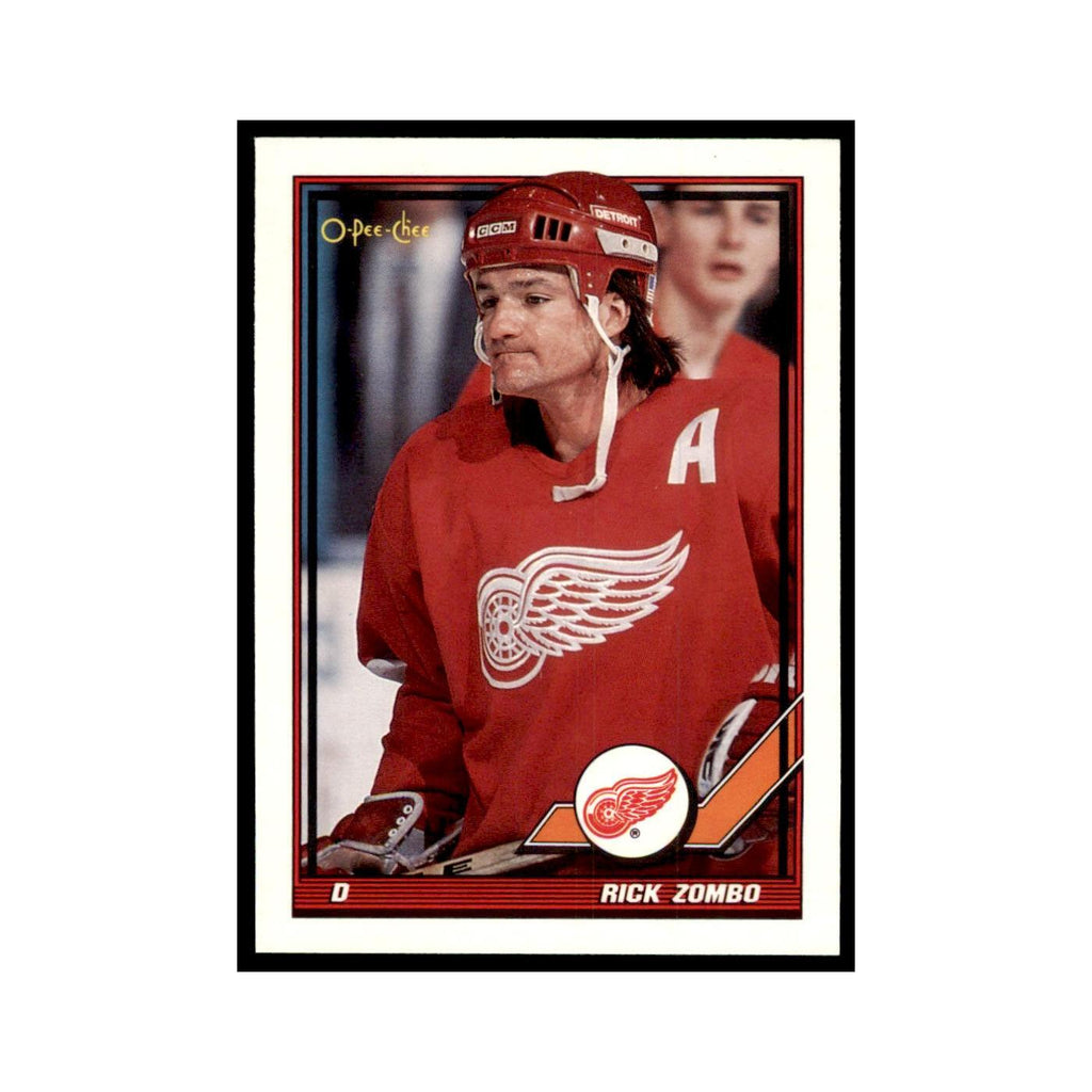 Rick Zombo 1991 O-Pee-Chee #454 Detroit Red Wings Hockey Card NM