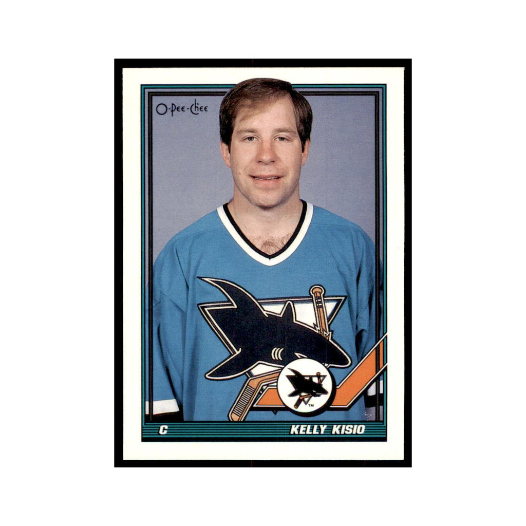 Kelly Kisio 1991 O-Pee-Chee #335 San Jose Sharks Hockey Card NM