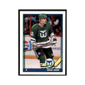 Brad Shaw 1991 O-Pee-Chee #442 Hartford Whalers Hockey Card NM