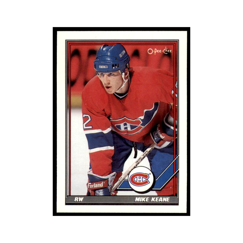 Mike Keane 1991 O-Pee-Chee #434 Montreal Canadiens Hockey Card NM
