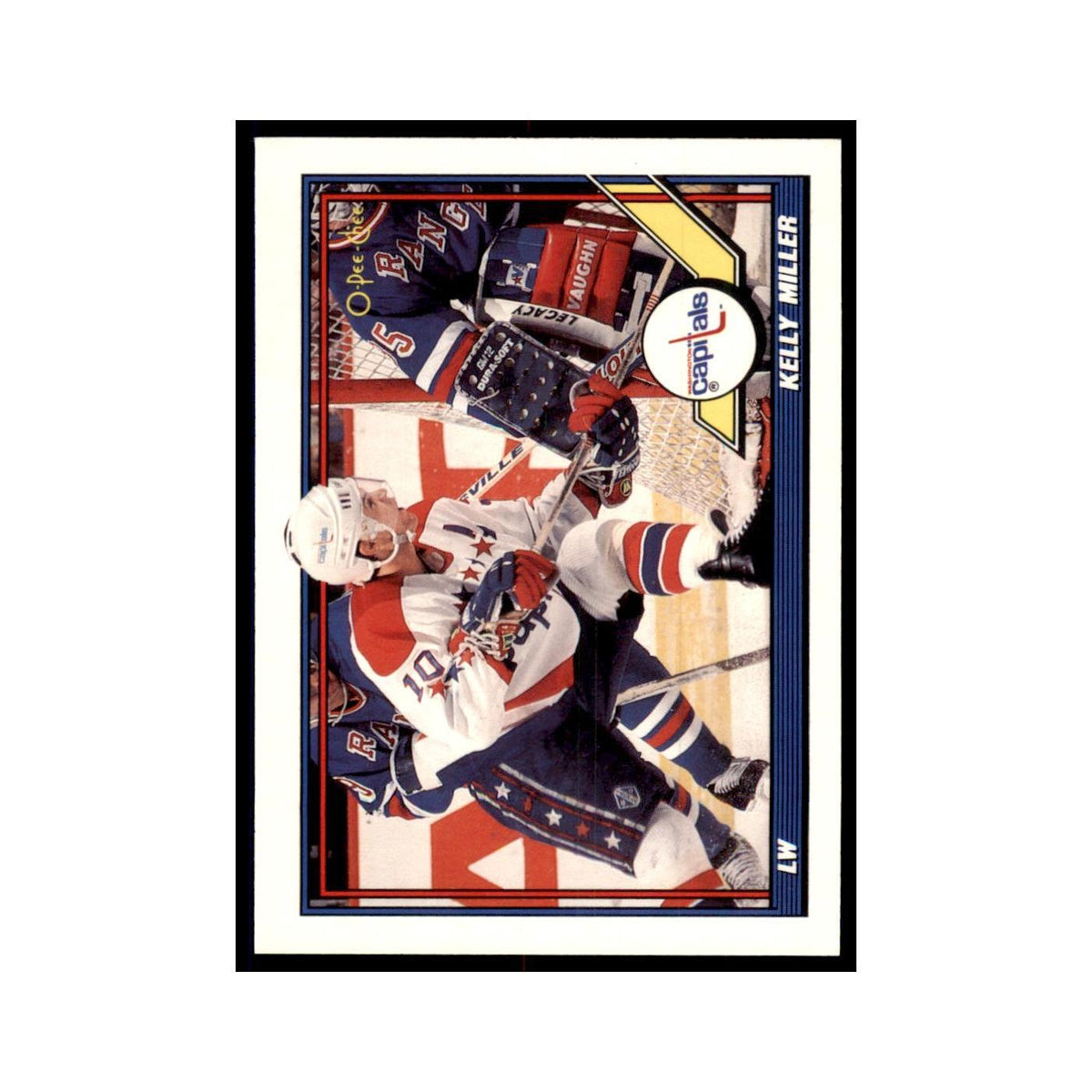 Kelly Miller 1991 O-Pee-Chee #342 Washington Capitals Hockey Card NM