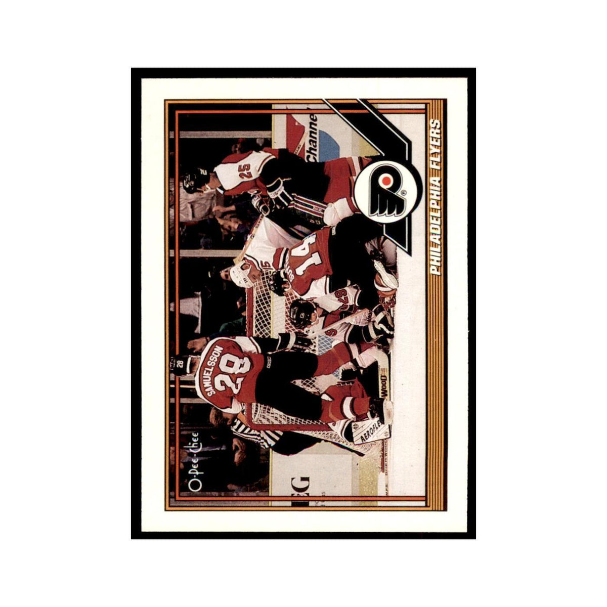 Philadelphia Flyers 1991 O-Pee-Chee #329 Philadelphia Flyers Hockey Card NM