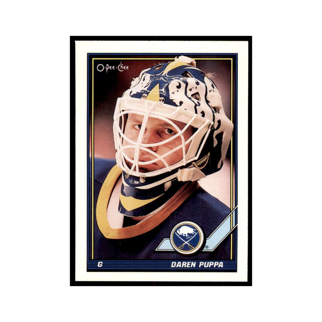 Daren Puppa 1991 O-Pee-Chee #333 Buffalo Sabres Hockey Card NM