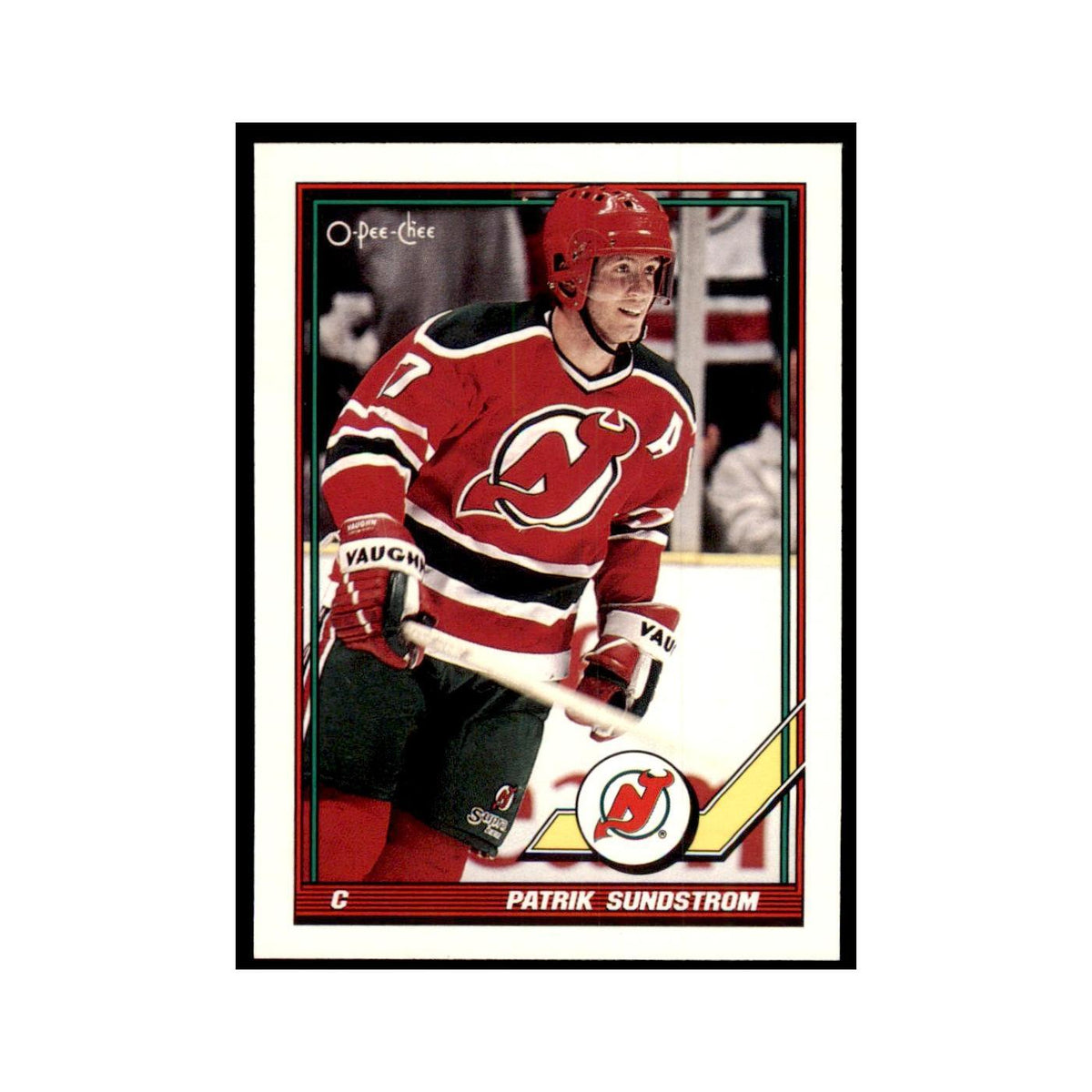 Patrik Sundstrom 1991 O-Pee-Chee #451 New Jersey Devils Hockey Card NM