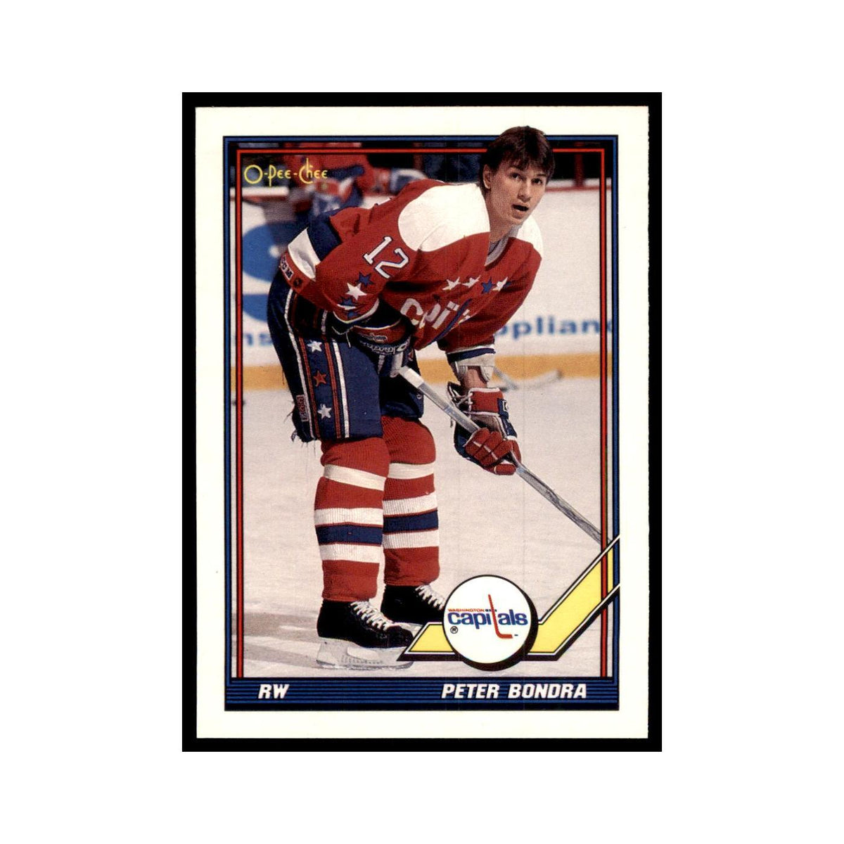 Peter Bondra 1991 O-Pee-Chee #362 Washington Capitals Hockey Card NM