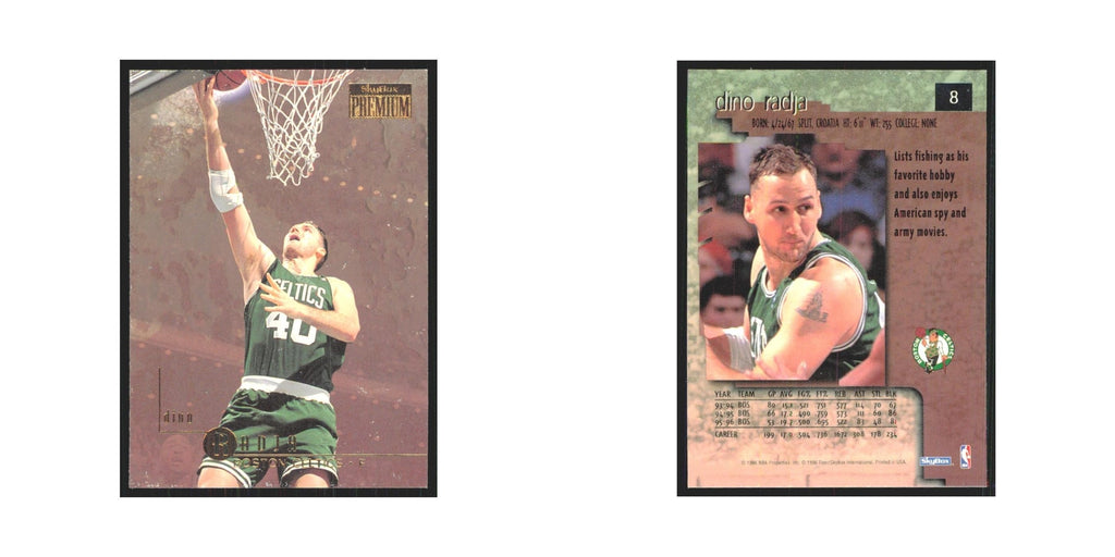 Dino Radja 1996 SkyBox Premium #8 Boston Celtics Basketball Card NM