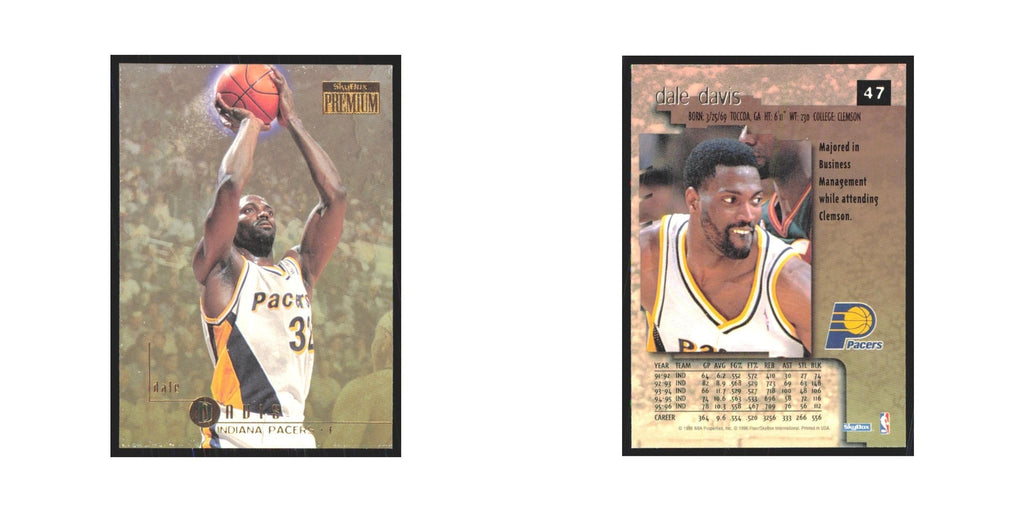Dale Davis 1996 SkyBox Premium #47 Indiana Pacers Basketball Card NM