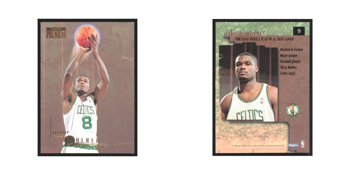 Antoine Walker 1996 SkyBox Premium #9 Boston Celtics Basketball Card NM