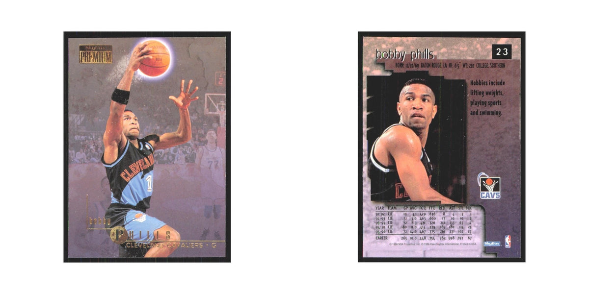Bobby Phills 1996 SkyBox Premium #23 Cleveland Cavaliers Basketball Card NM