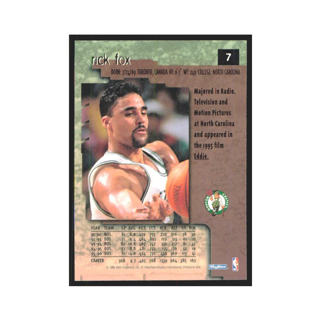Rick Fox 1996 SkyBox Premium #7 Boston Celtics Basketball Card NM