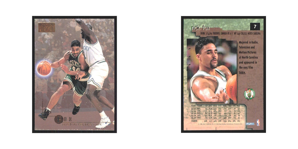 Rick Fox 1996 SkyBox Premium #7 Boston Celtics Basketball Card NM