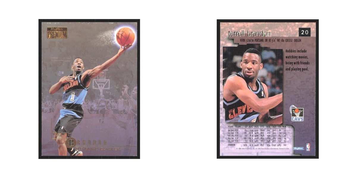 Terrell Brandon 1996 SkyBox Premium #20 Cleveland Cavaliers Basketball Card NM