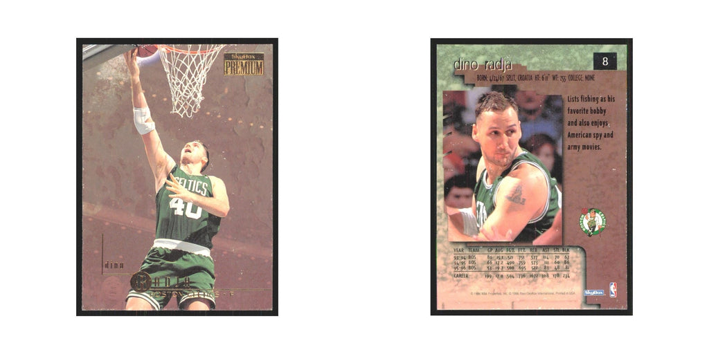 Dino Radja 1996 SkyBox Premium #8 Boston Celtics Basketball Card NM