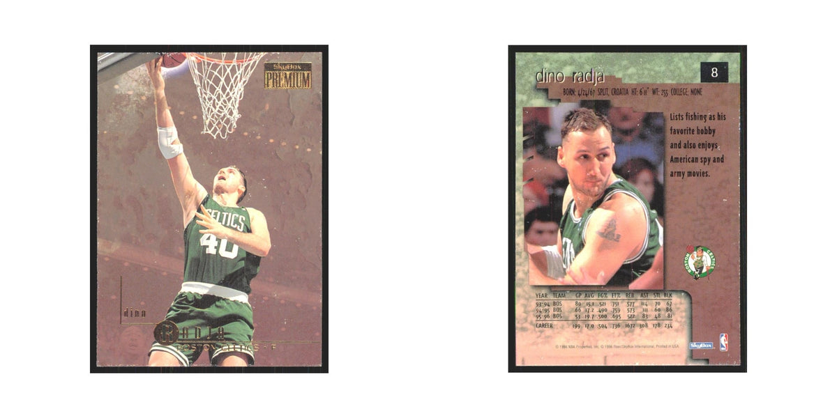 Dino Radja 1996 SkyBox Premium #8 Boston Celtics Basketball Card NM