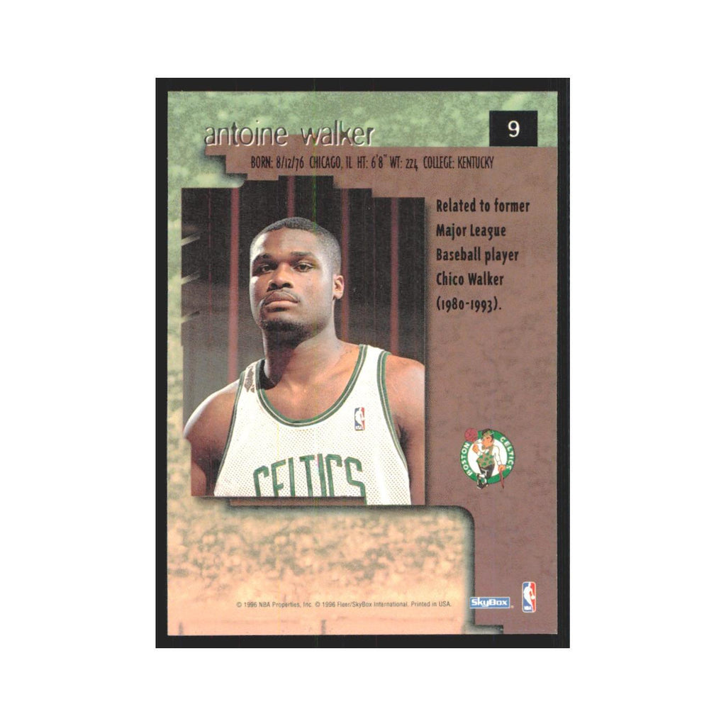 Antoine Walker 1996 SkyBox Premium #9 Boston Celtics Basketball Card NM