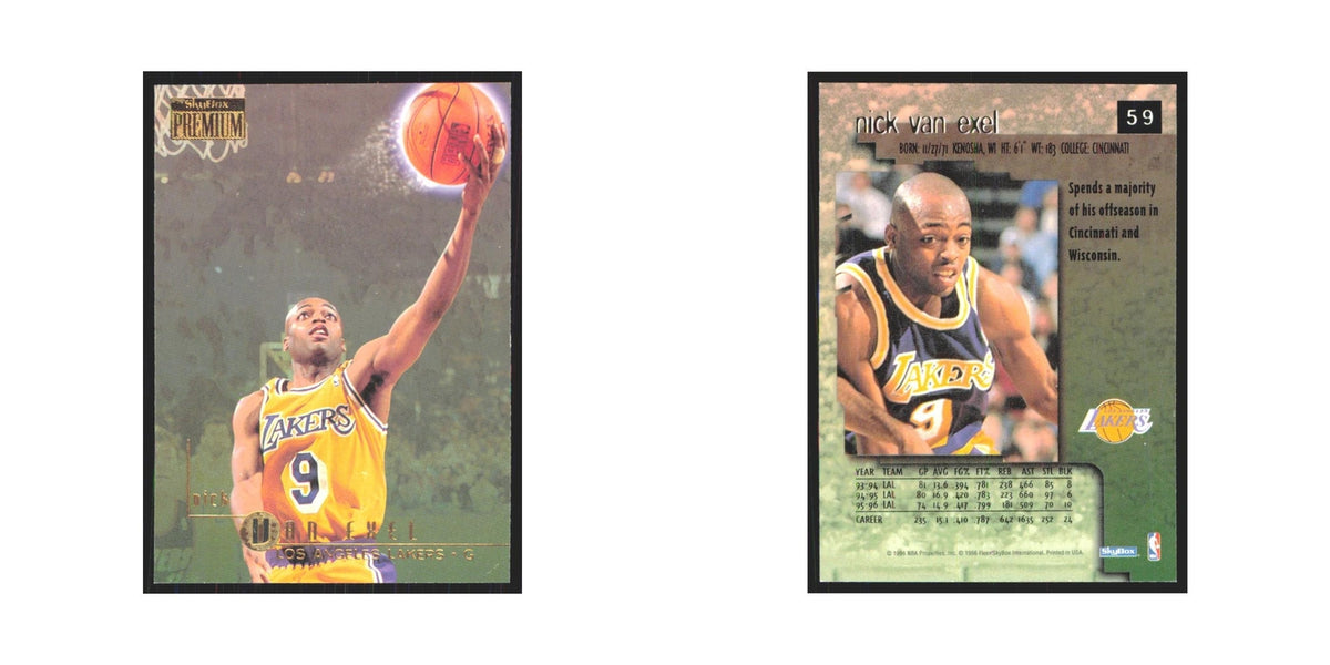 Nick Van Exel 1996 SkyBox Premium #59 Los Angeles Lakers Basketball Card NM