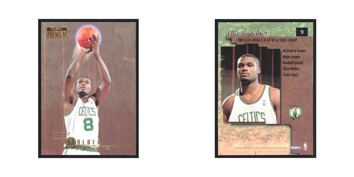 Antoine Walker 1996 SkyBox Premium #9 Boston Celtics Basketball Card NM