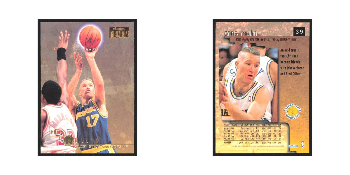 Chris Mullin 1996 SkyBox Premium #39 Golden State Warriors Basketball Card NM
