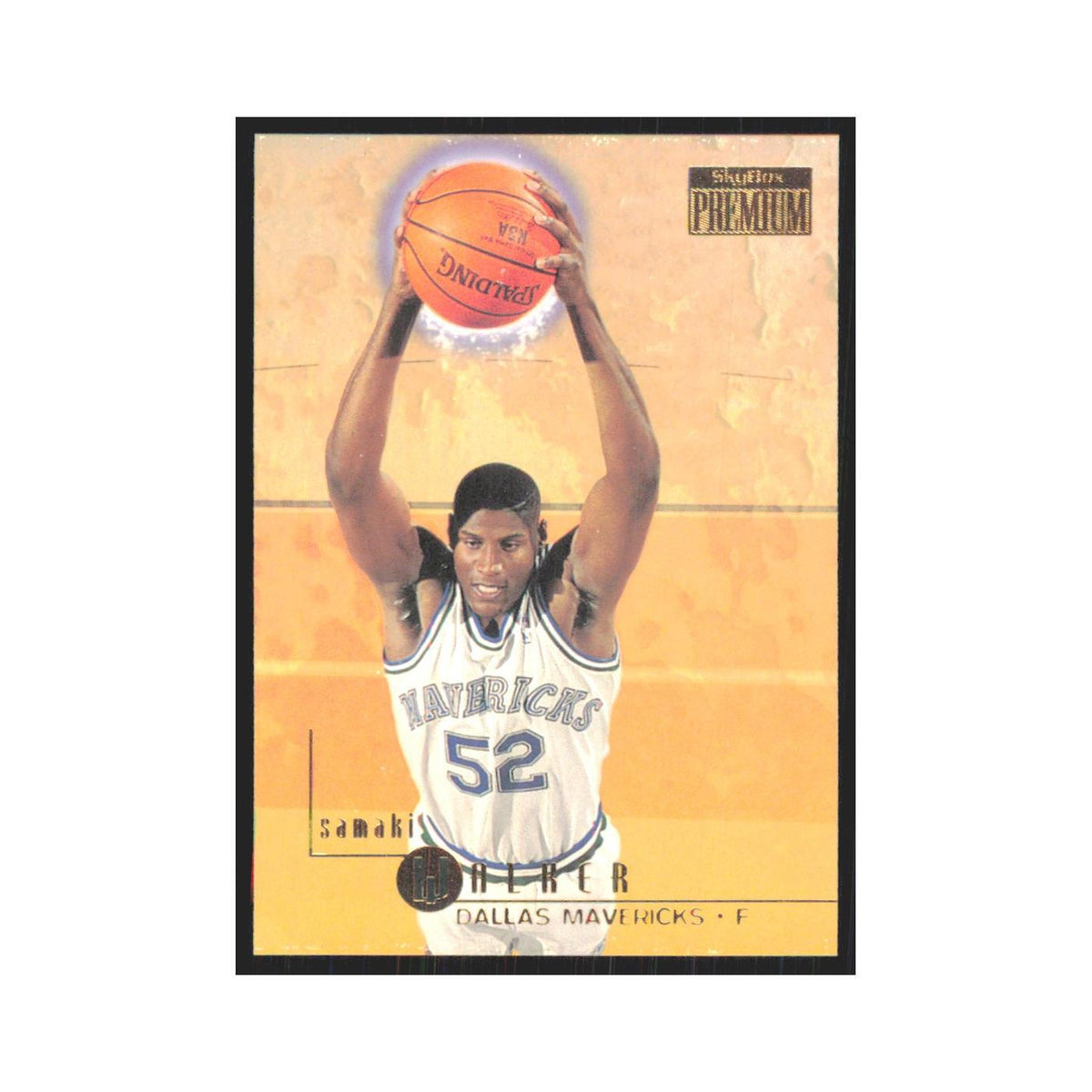Samaki Walker 1996 SkyBox Premium #29 Dallas Mavericks Basketball Card NM