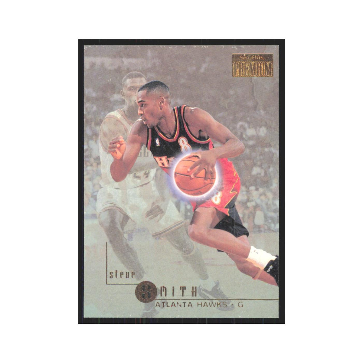 Steve Smith 1996 SkyBox Premium #5 Atlanta Hawks Basketball Card NM
