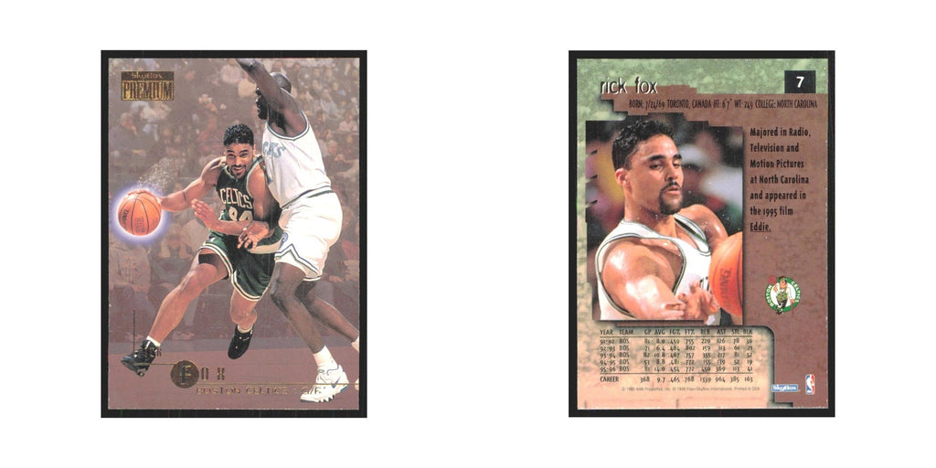 Rick Fox 1996 SkyBox Premium #7 Boston Celtics Basketball Card NM
