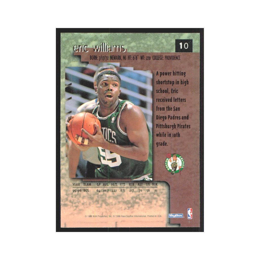 Eric Williams 1996 SkyBox Premium #10 Boston Celtics Basketball Card NM