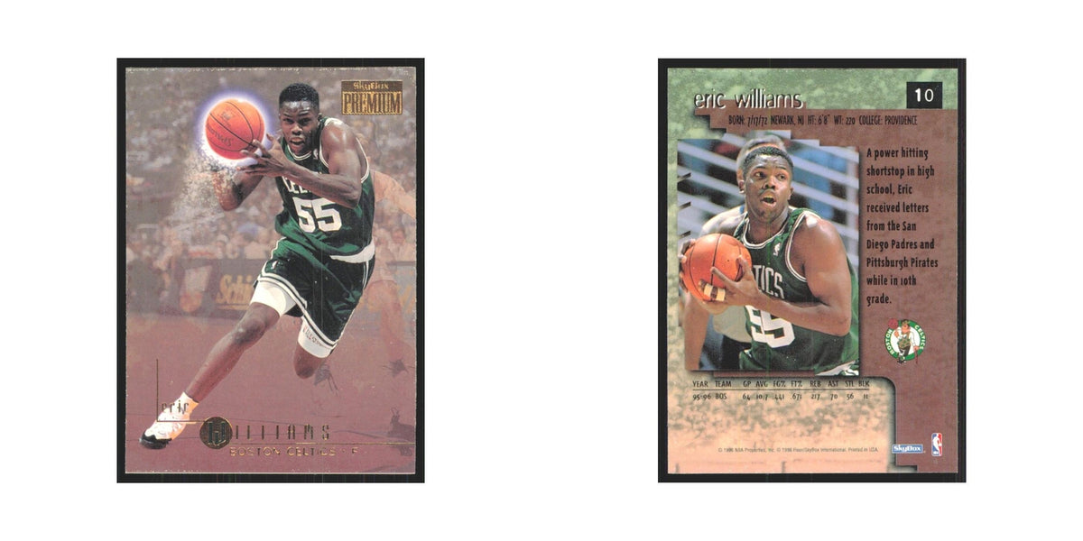 Eric Williams 1996 SkyBox Premium #10 Boston Celtics Basketball Card NM