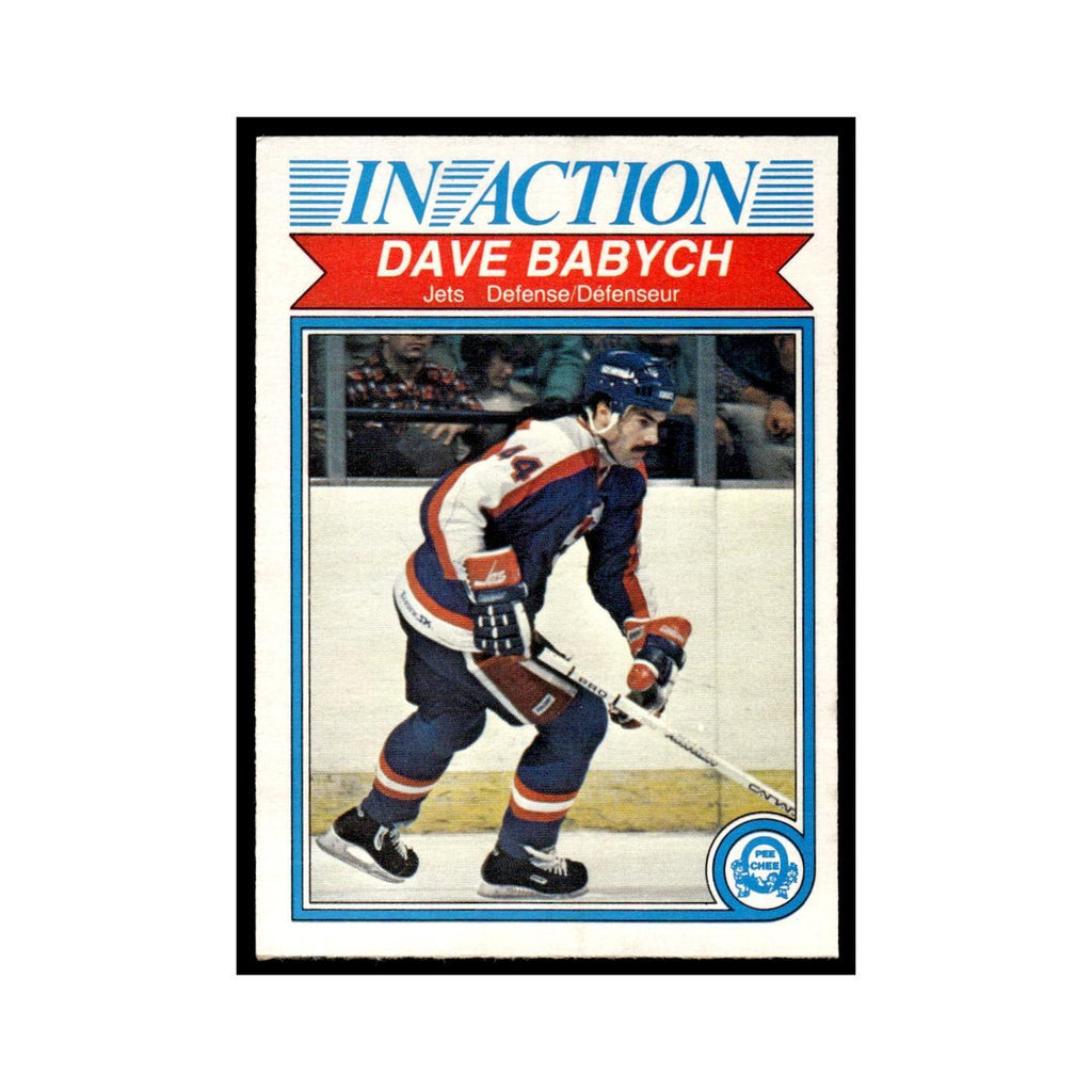 Dave Babych 1982 O-Pee-Chee #376 Winnipeg Jets Hockey Card EX