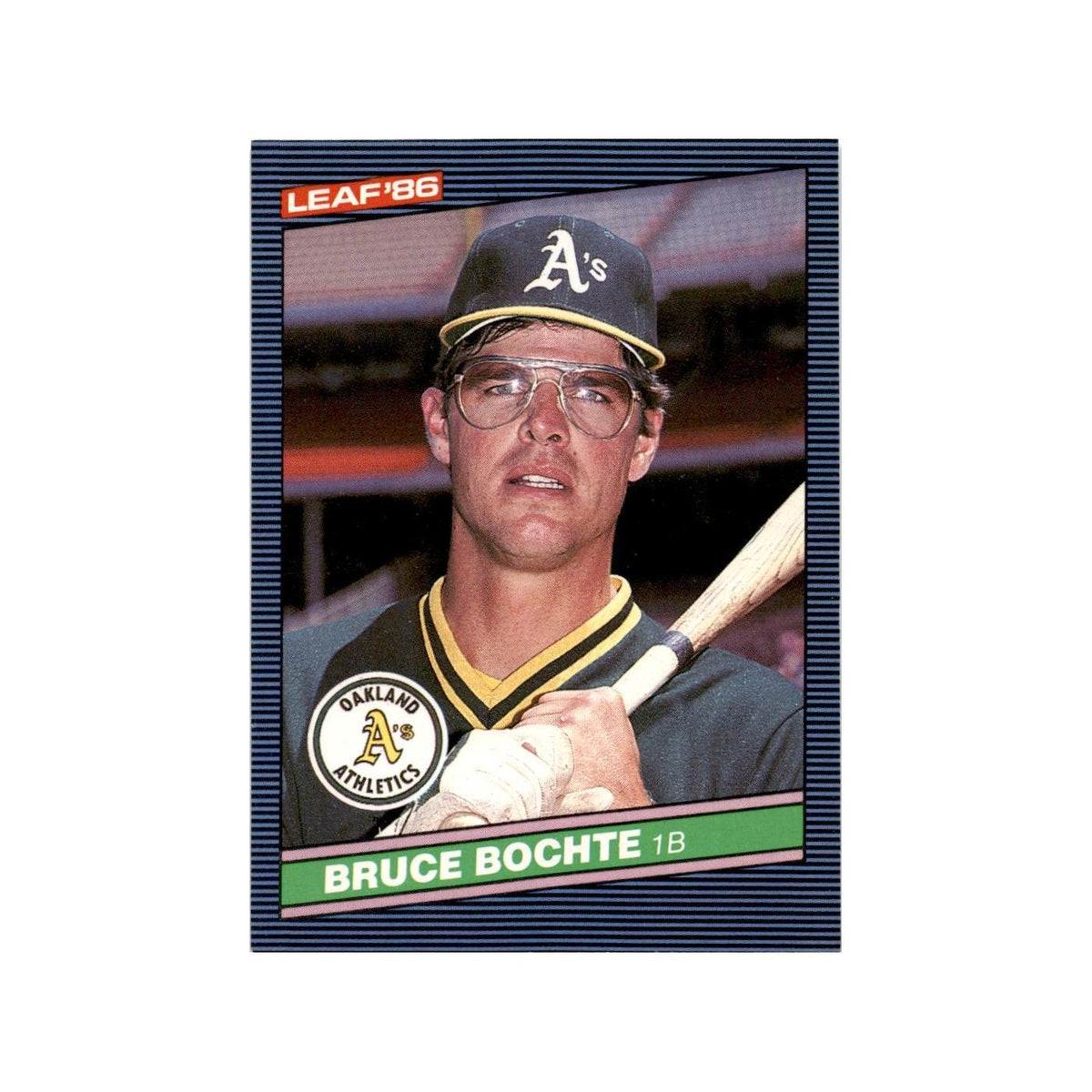 Bruce Bochte 1986 Leaf #189 Oakland Athletics Baseball Card NM