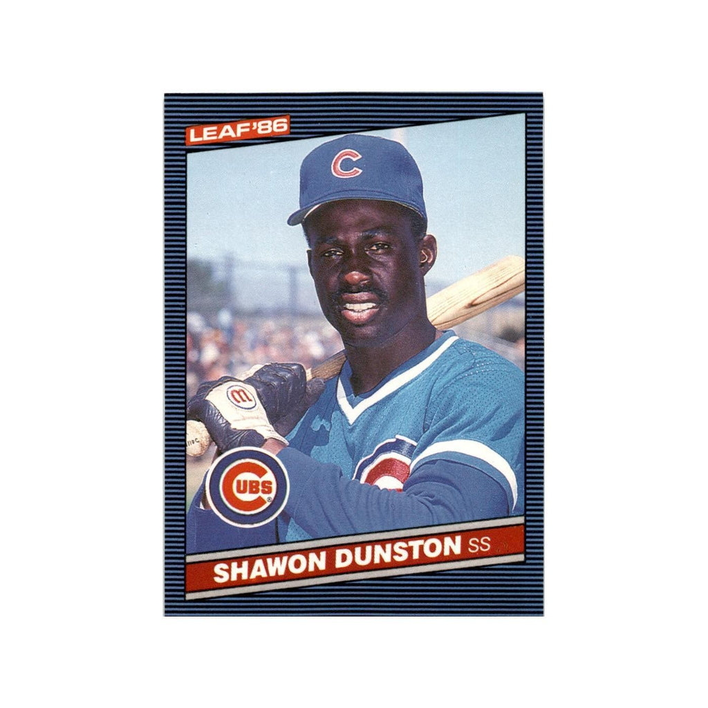 Shawon Dunston 1986 Leaf #181 Chicago Cubs Baseball Card NM