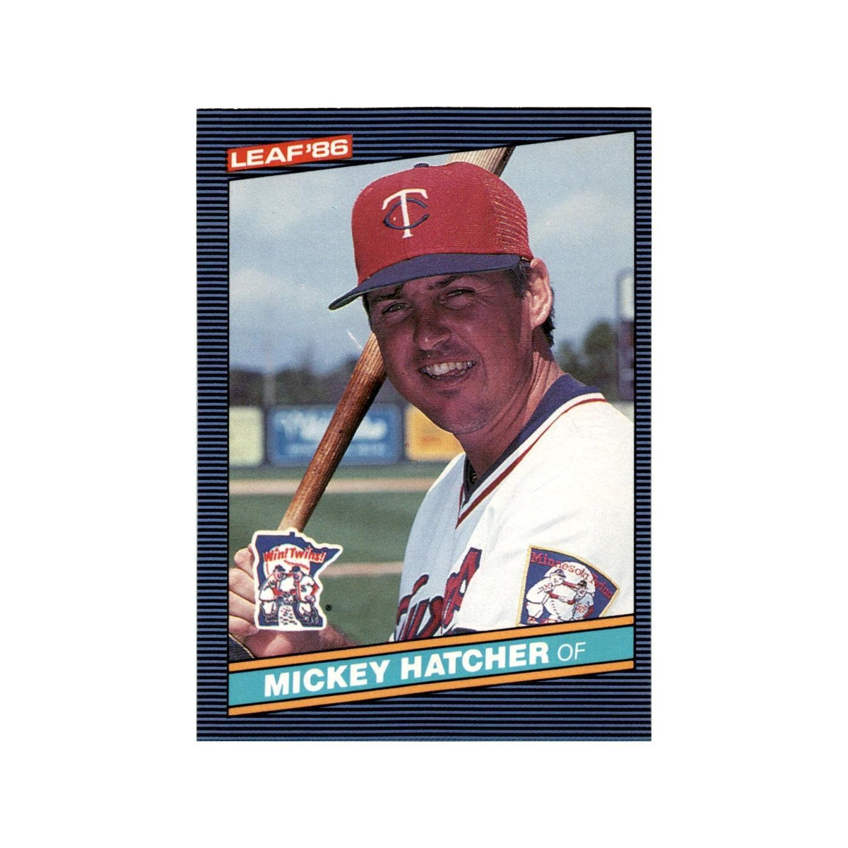 Mickey Hatcher 1986 Leaf #143 Minnesota Twins Baseball Card NM