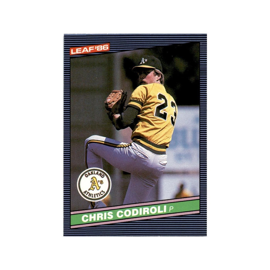 Chris Codiroli 1986 Leaf #151 Oakland Athletics Baseball Card NM