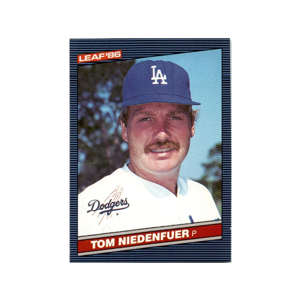 Tom Niedenfuer 1986 Leaf #186 Los Angeles Dodgers Baseball Card NM