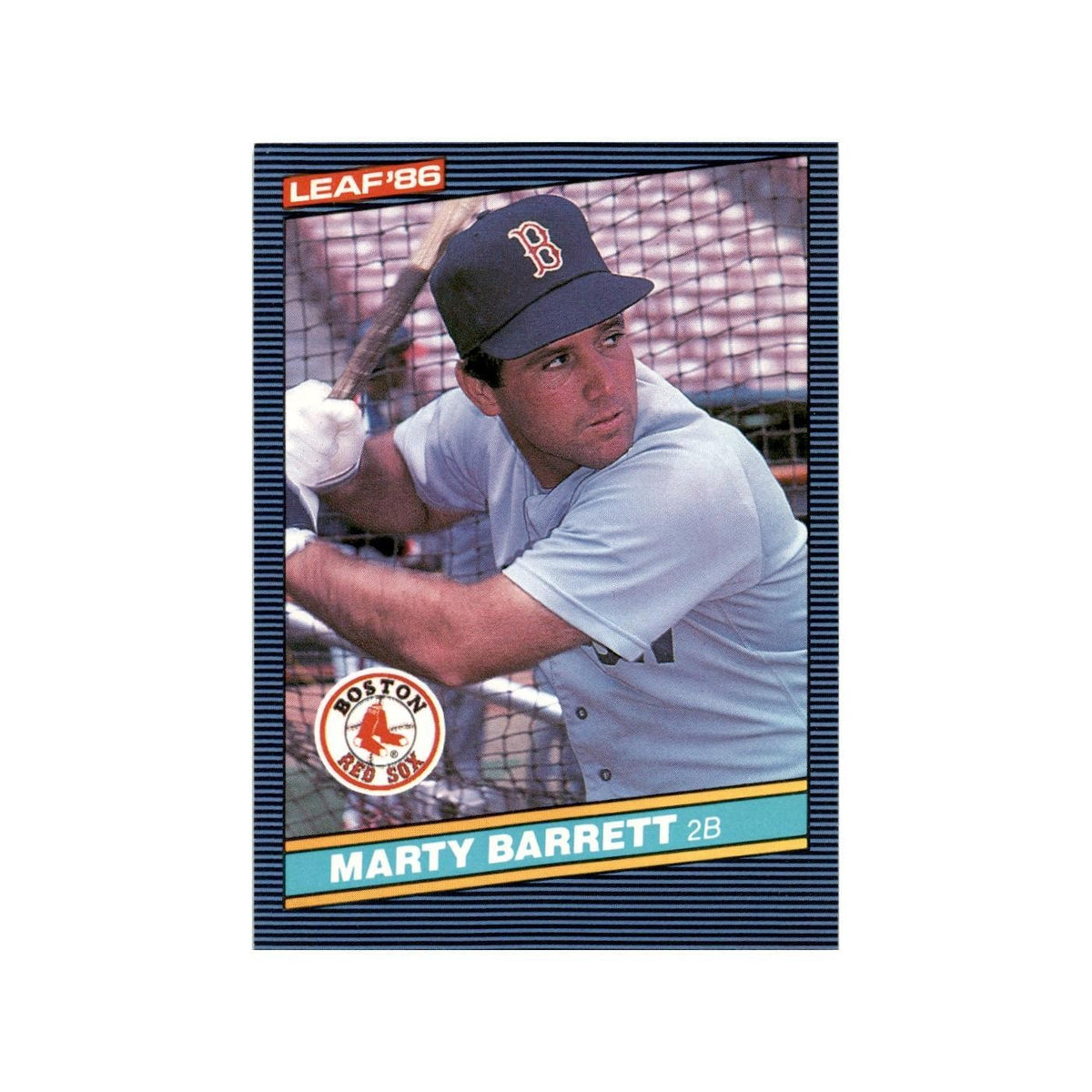 Marty Barrett 1986 Leaf #169 Boston Red Sox Baseball Card NM