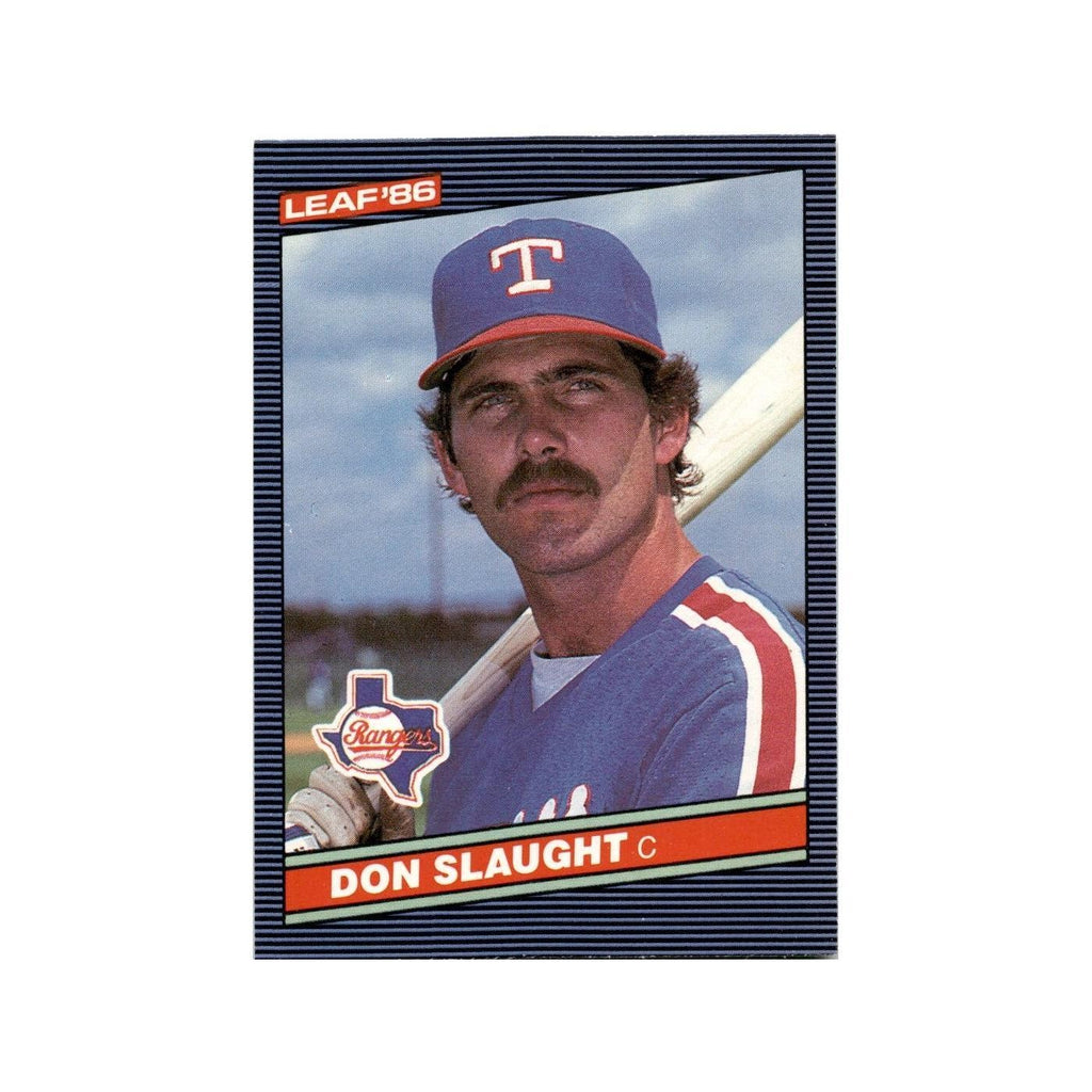 Don Slaught 1986 Leaf #155 Texas Rangers Baseball Card NM