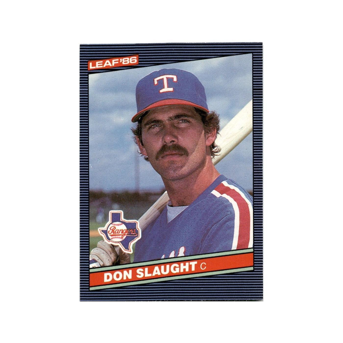 Don Slaught 1986 Leaf #155 Texas Rangers Baseball Card NM
