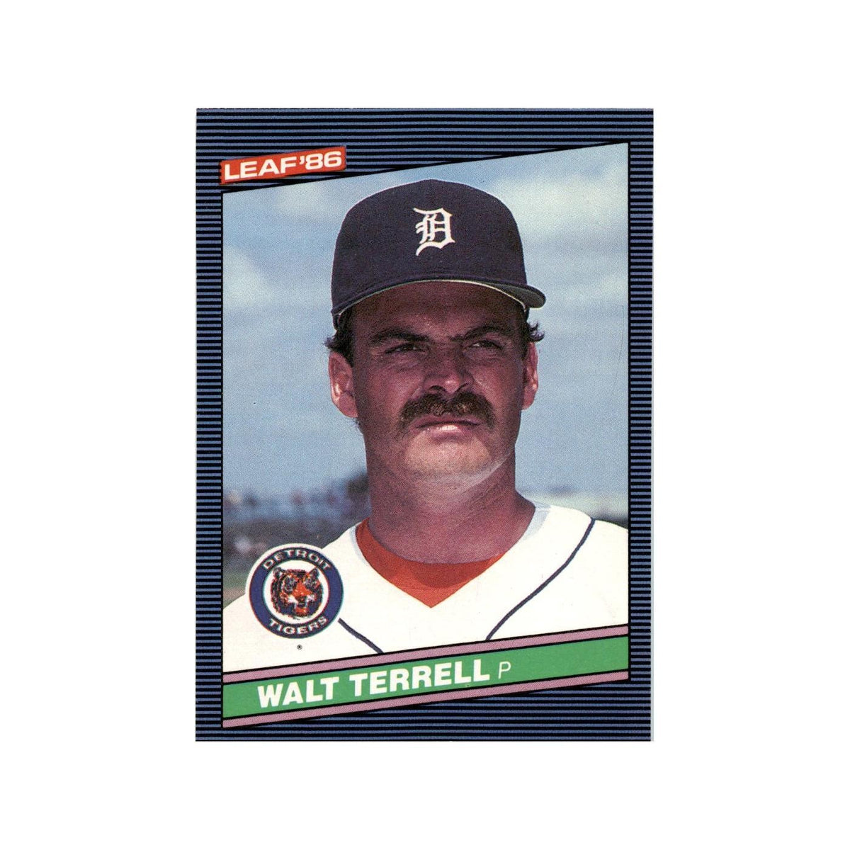 Walt Terrell 1986 Leaf #123 Detroit Tigers Baseball Card NM