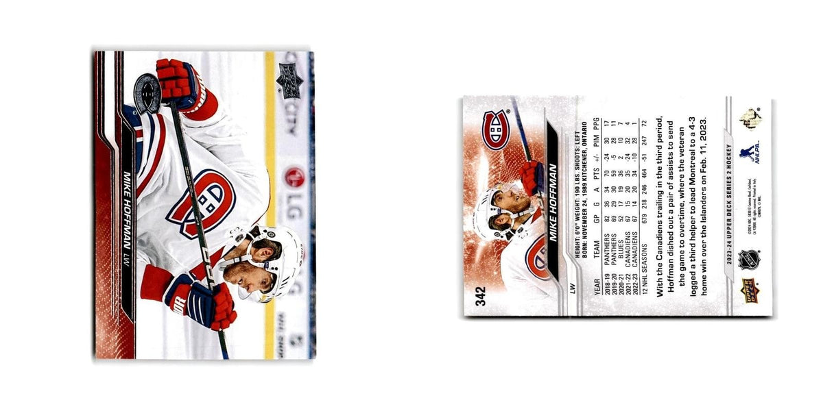 2023 Upper Deck Mike Hoffman Montreal Canadiens #342