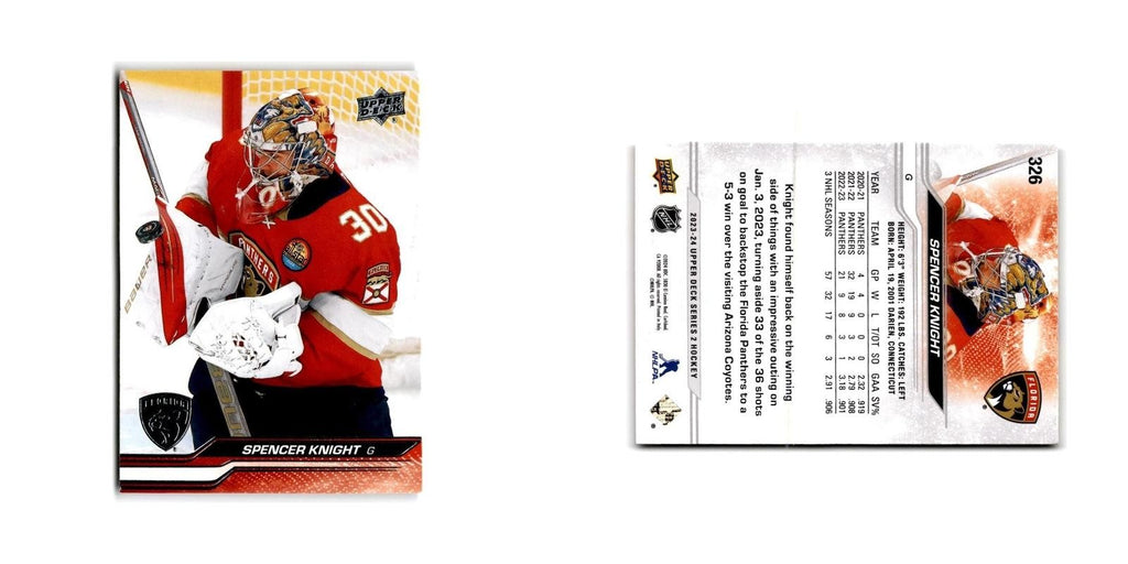 2023 Upper Deck Spencer Knight Florida Panthers #326