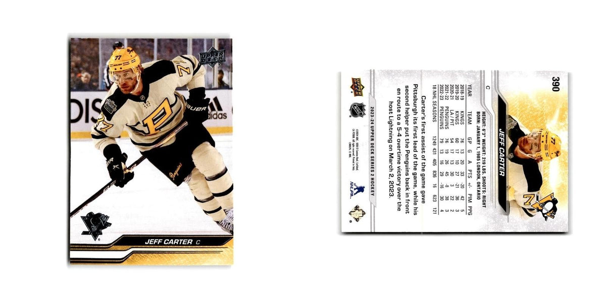 2023 Upper Deck Jeff Carter Pittsburgh Penguins #390