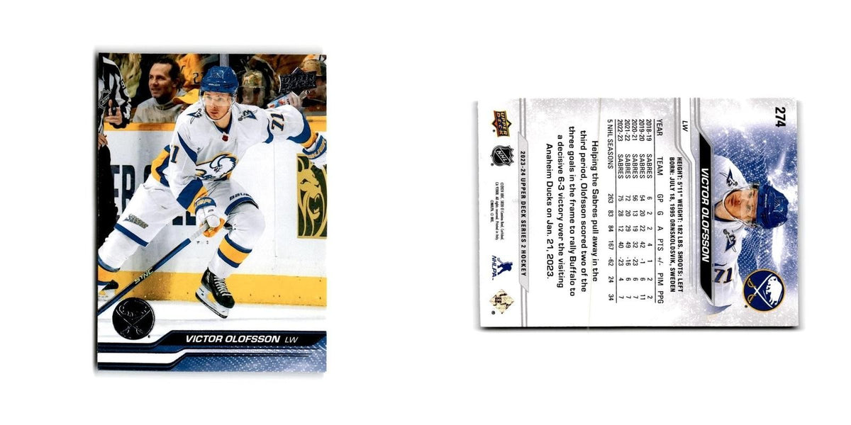 2023 Upper Deck Victor Olofsson Buffalo Sabres #274