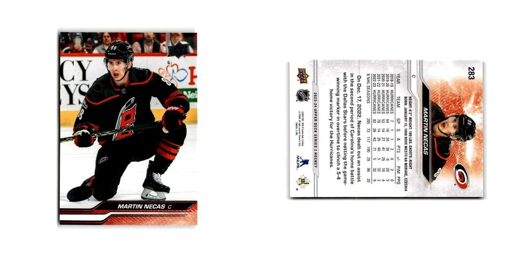 2023 Upper Deck Martin Necas Carolina Hurricanes #283