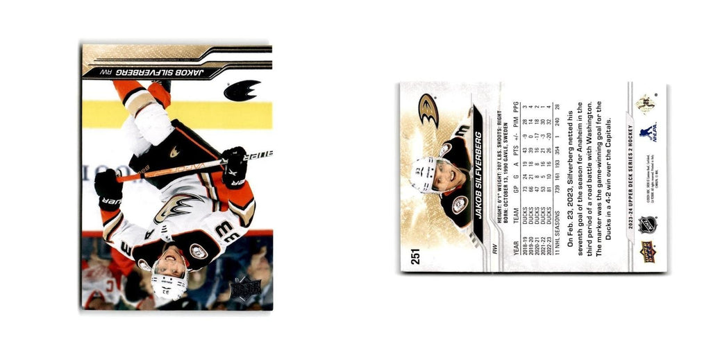 2023 Upper Deck Jakob Silfverberg Anaheim Ducks #251