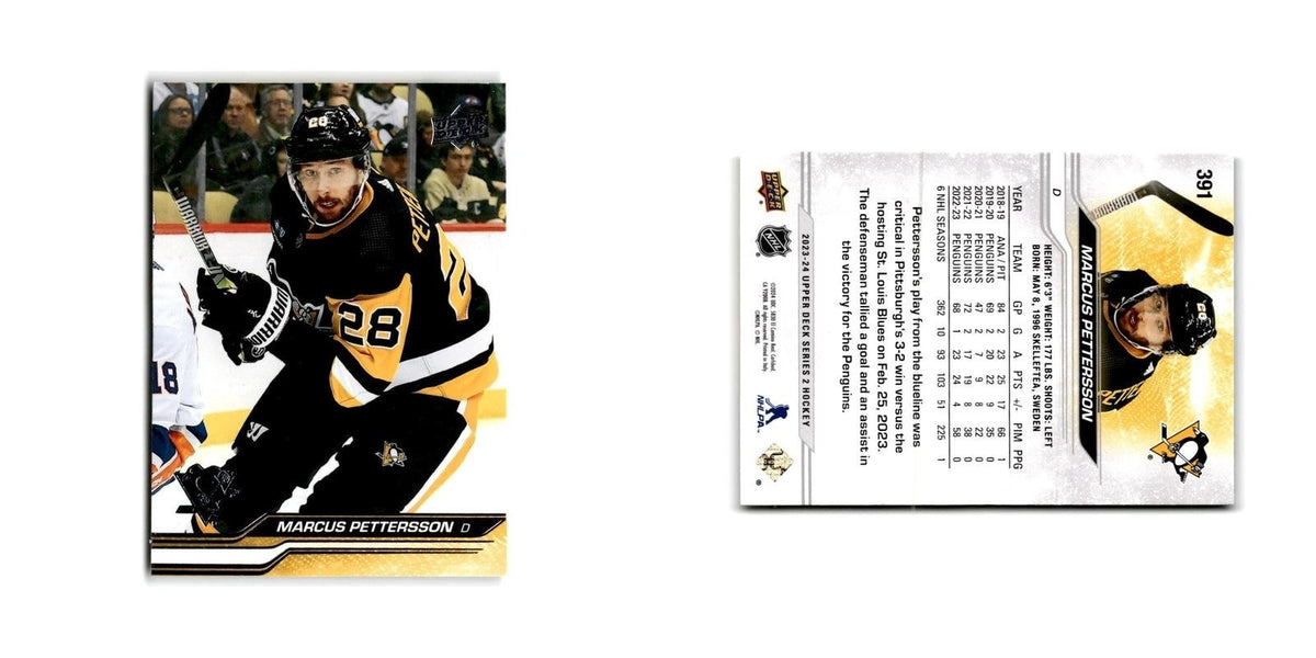 2023 Upper Deck Marcus Pettersson Pittsburgh Penguins #391
