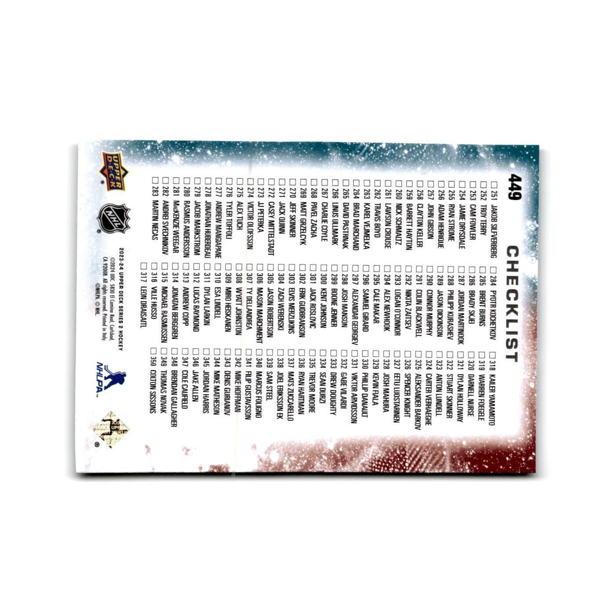 2023 Upper Deck Erik Karlsson / Cale Makar San Jose Sharks / Colorado Avalanche