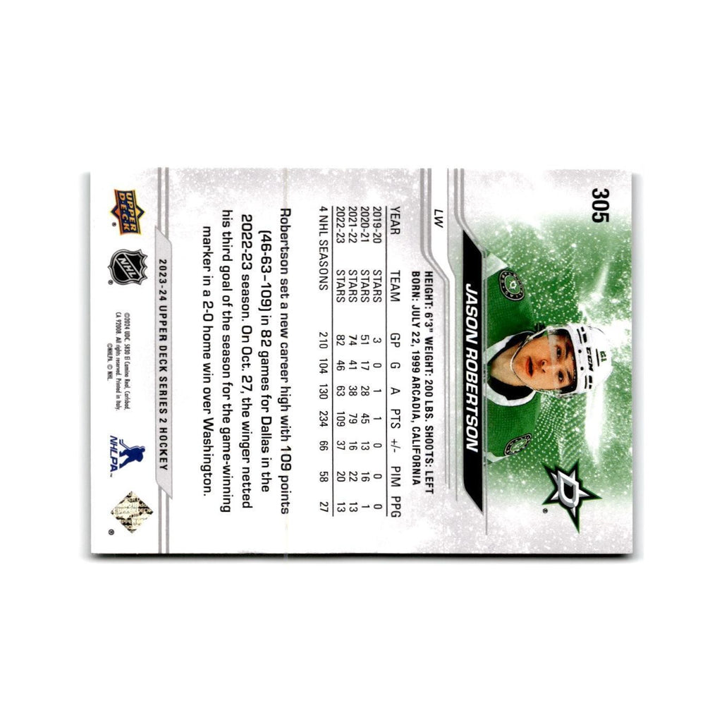 2023 Upper Deck Jason Robertson Dallas Stars #305
