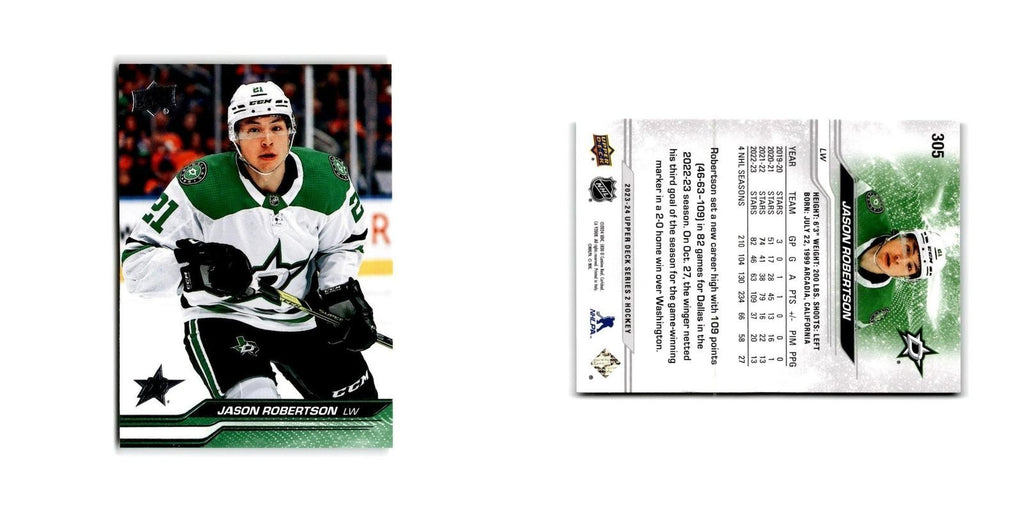 2023 Upper Deck Jason Robertson Dallas Stars #305
