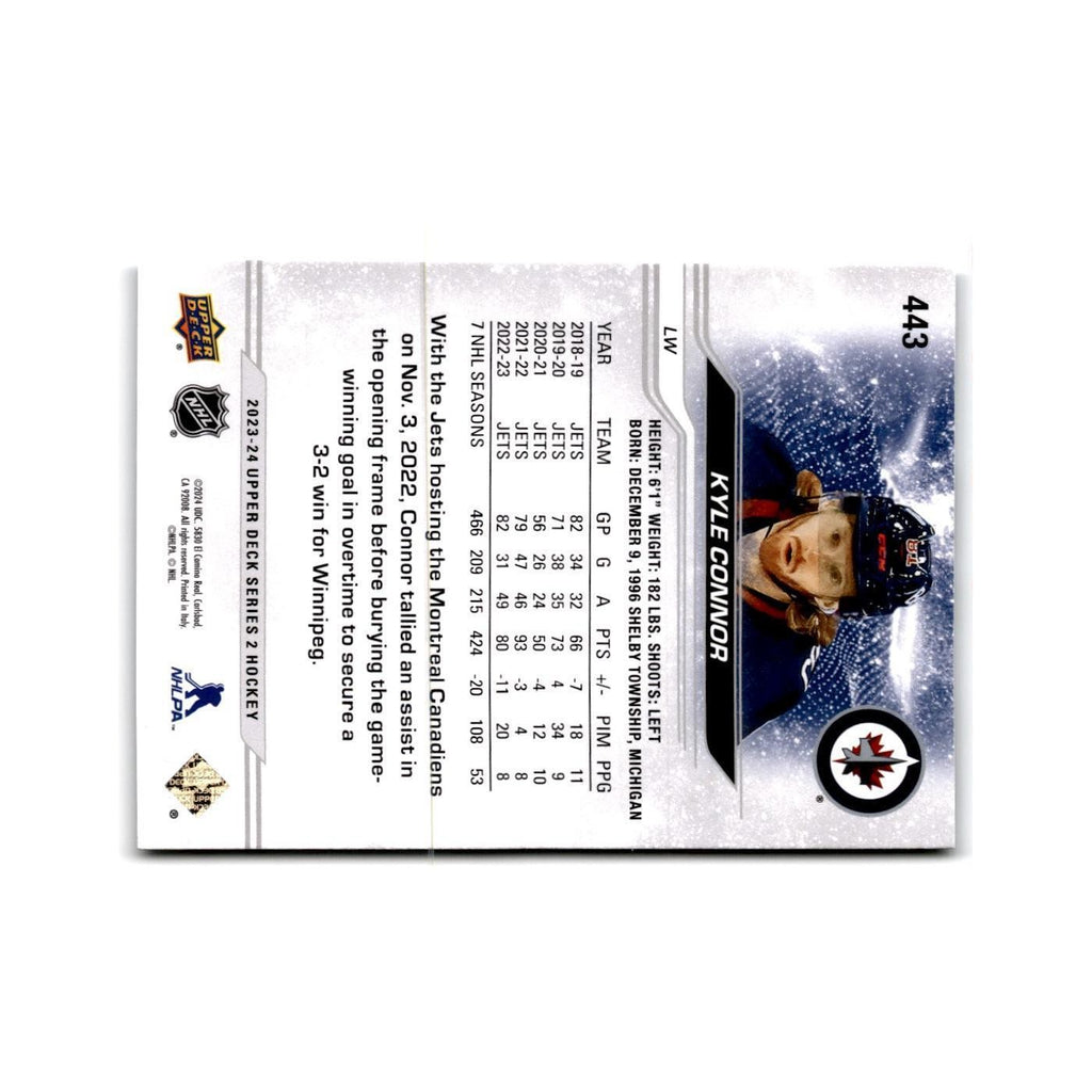 2023 Upper Deck Kyle Connor Winnipeg Jets #443